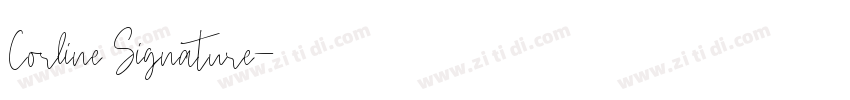 Corline Signature字体转换